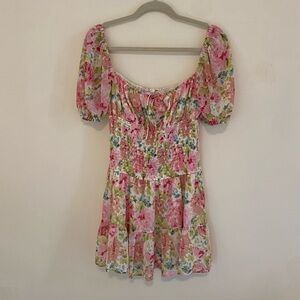 Sky to Moon Pink Floral Dress